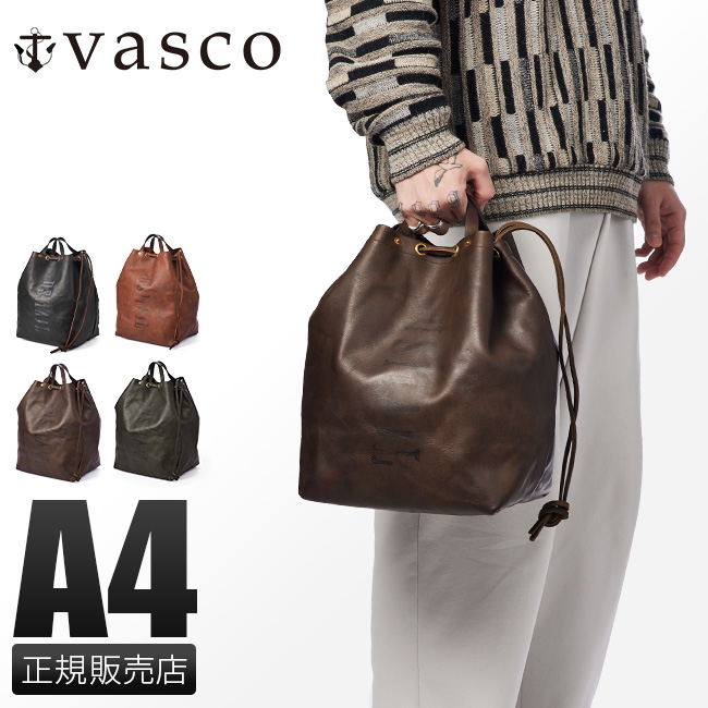 商品レビューで+5%｜vasco 巾着バッグ ハンドバッグ トートバッグ ショルダーバッグ メンズ 本革 レザー 日本製 A4 ヴァスコ バスコ vs-210l vasco（ヴァスコ） バッグ 巾着バッグ ハンドバッグ トートバッグ
