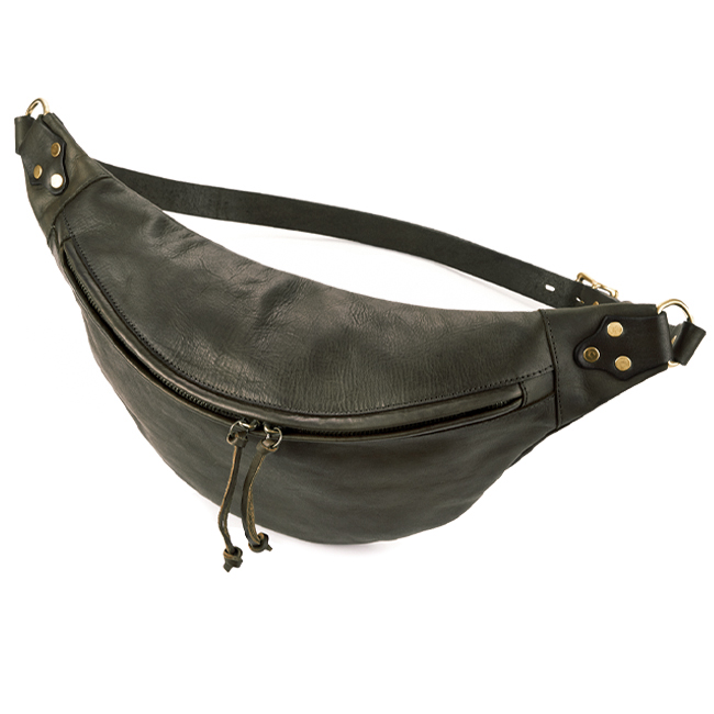 【値下げ】Vasco ボディバッグ VS-243L ブラック 全3色【vasco/ヴァスコ】「Leather Waist Bag”Large”/レザーウエスト