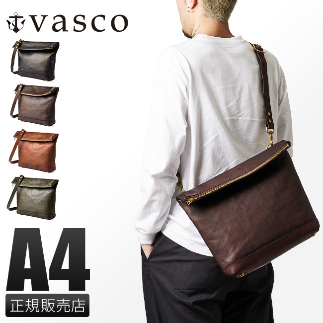 vasco ヴァスコ オールドオイル ショルダーバッグ クラッチバッグ 本革 