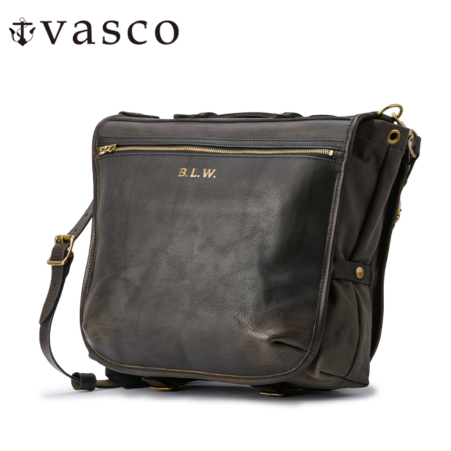 vasco ヴァスコ ショルダーバッグ メンズ レディース ブランド レザー 本革 日本製 大容量 大きめ 斜めがけ A4 オールドオイル VS-273L_1