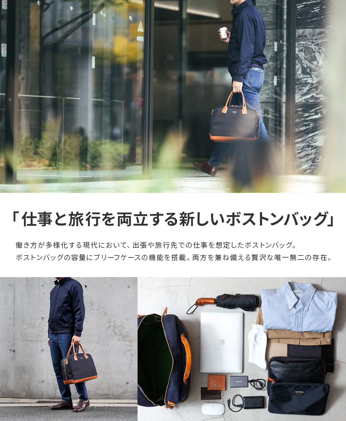 WONDER BAGGAGE（ワンダーバゲージ） グッドマンズ ボストンバッグ