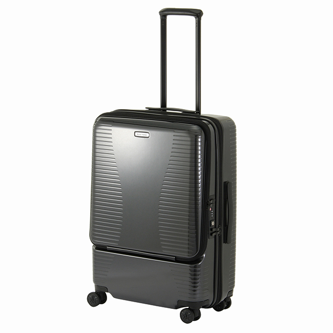 エース スーツケース Mサイズ 軽量 拡張 64L/74L 中型 フロントオープン 静音キャスター ストッパー ワールドトラベラー プリマス ace World Traveler 06702｜business-bugs｜02