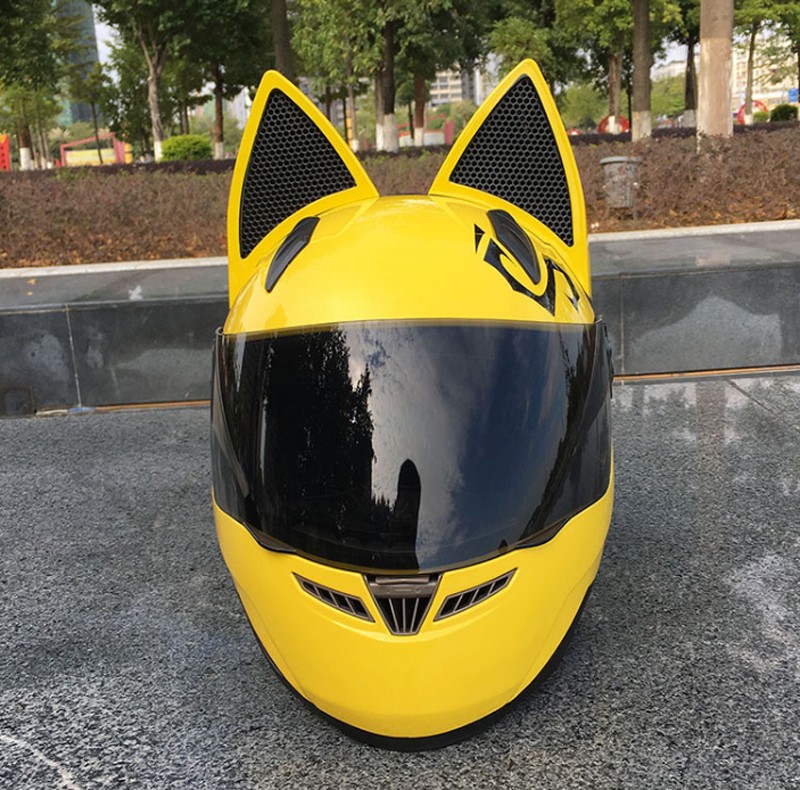 国内配送 バイク用オフロード 猫耳 フルフェイスヘルメット 可愛い 大人気 Originaldesign 角付き モデル319 別色シールドおまけ Psc 工場直送 Www Thedailyspud Com