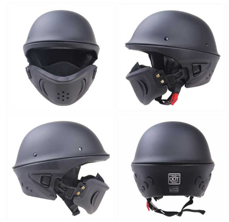 装飾用ハーフヘルメット レーシング ZR-666 組立式 2色 2019新発売