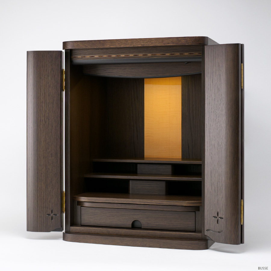 仏壇 コンパクト モダン グラナダ ダーク 18号 本体 : 仏具 小さいお 