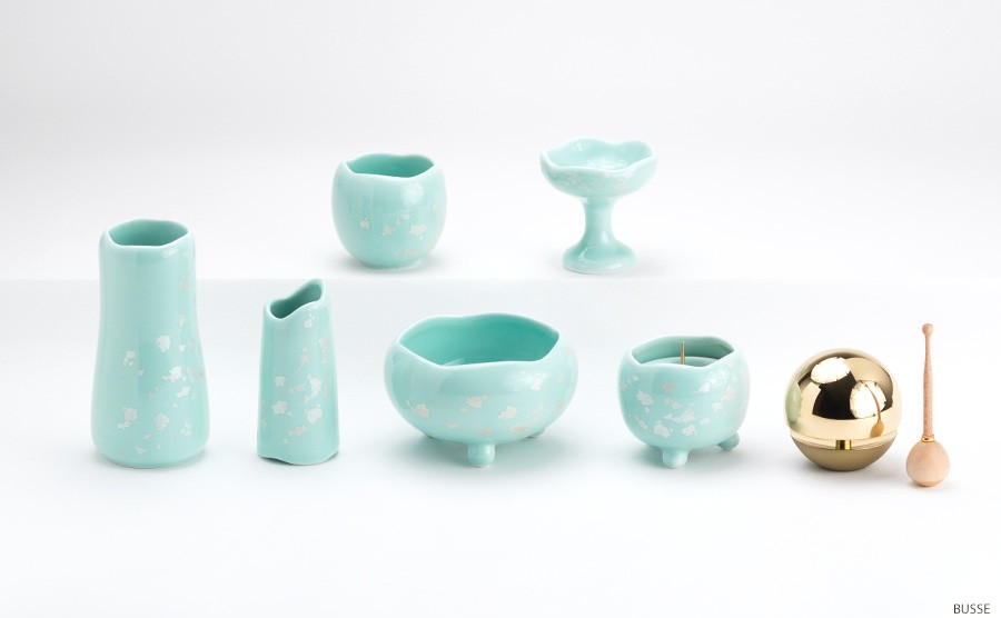 新しいコレクション 仏具 セット ほのか ミントグリーン 中サイズ 7点 たまゆらりんセット 仏具セットミニ モダン 手元供養仏具 おしゃれ仏具 日本製 国産 陶器製 数量限定 特売 Www Simon Page Com