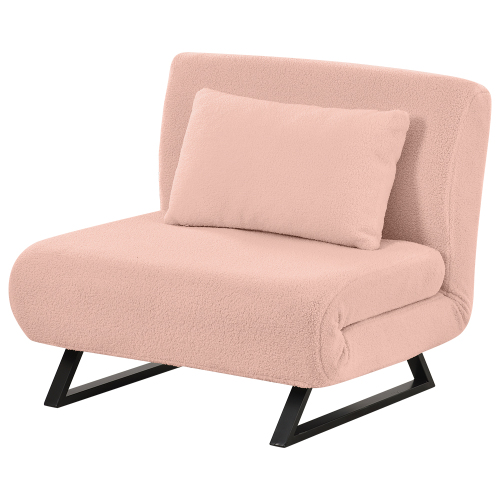 M*I様 新品未使用ピンク3WAYソファベッドソファ コンパクト ソファベッド BTM ソファーベッド 一人用 折りたたみ シングル 1人掛け 脚付き