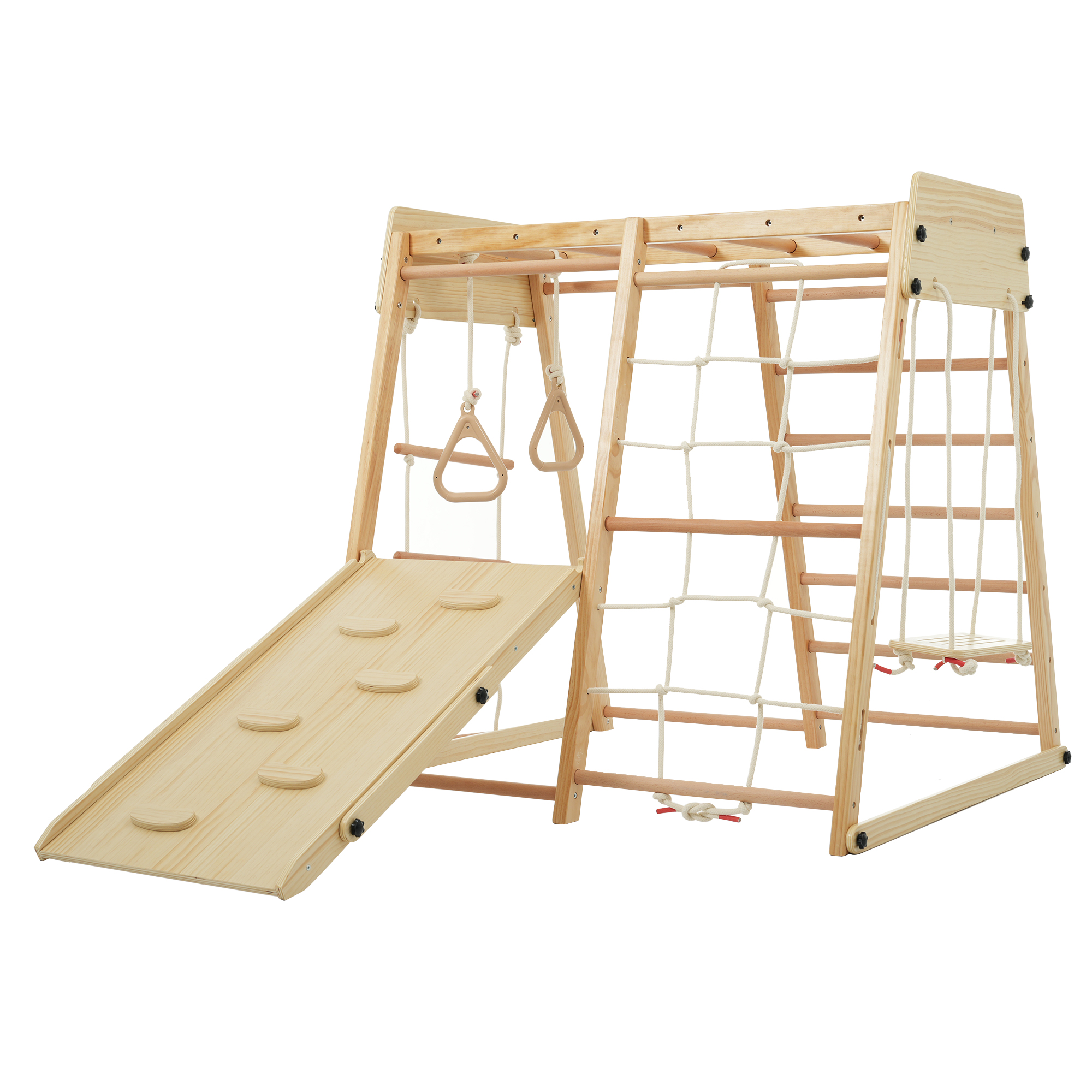 BTM ジャングルジム 折りたたみ 滑り台 室内 木製 滑り台 折り畳み