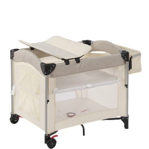 プレイヤード ベビーサークル 折りたたみ おむつ替えテーブル付 マット