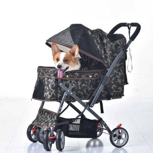 決定済】〔ほぼ新品〕おしゃれペットカート耐荷重20kg 多頭飼い 小型犬 