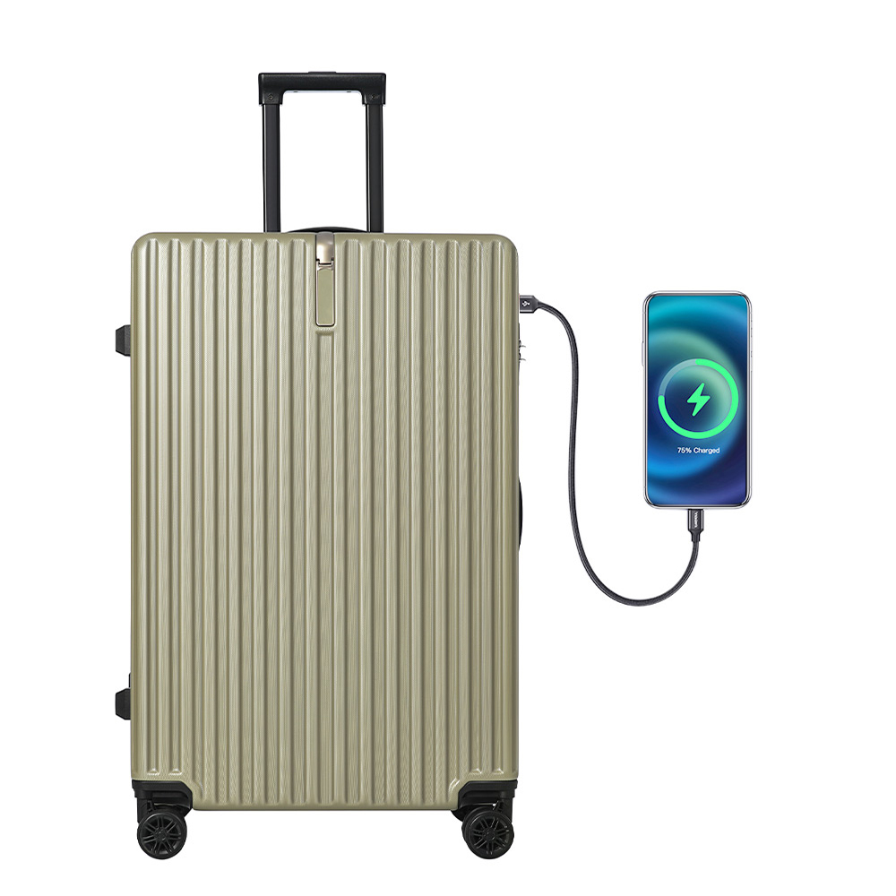 スーツケース Mサイズ 軽量 キャリーケース キャリーバッグ USBポート ストッパー付き TSAロック 中型 フック 3-7日 大容量 ダブルキャスター TANOBI BY851｜busyman-jp｜02