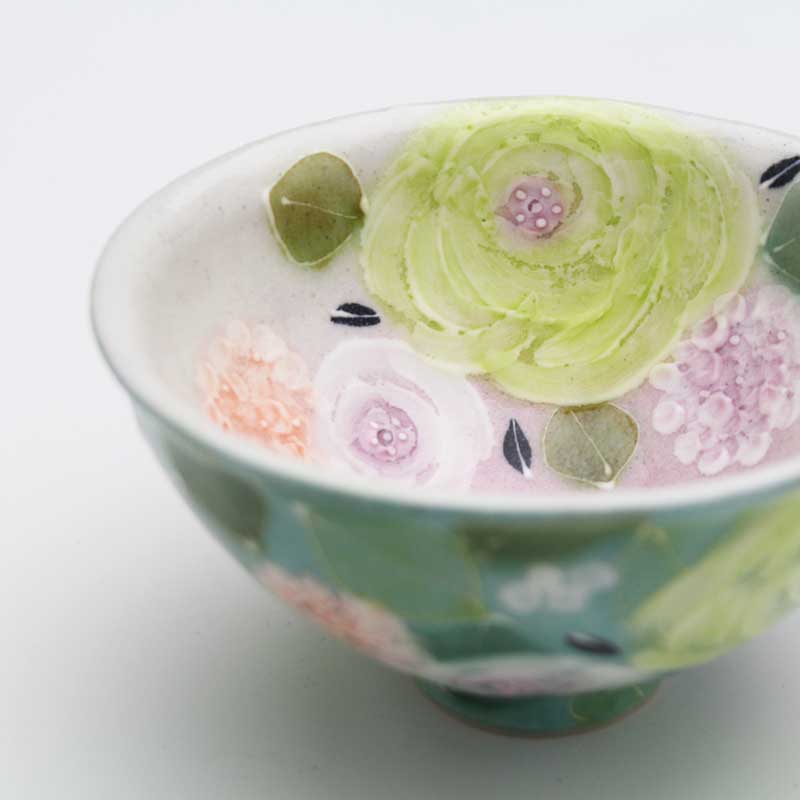 受注生産】工房ゆずりは 紫京花 福々碗（平型） : 舞陶館 - 通販