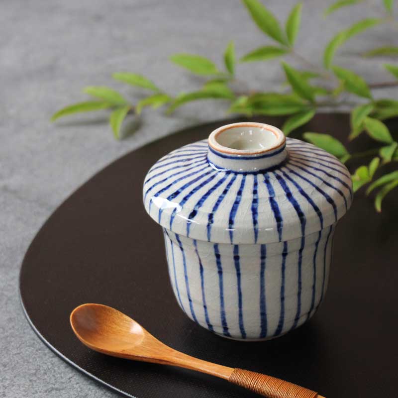 御深井十草 むし碗 230ml 蒸し碗 茶碗蒸し 蓋物 瀬戸焼 和食器 食器