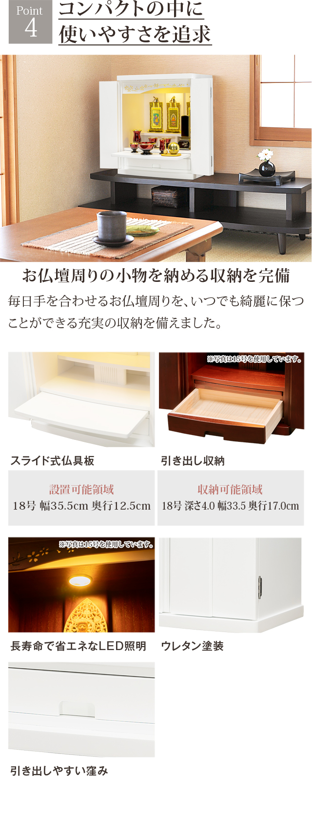 Point4 コンパクトの中に使いやすさを追求