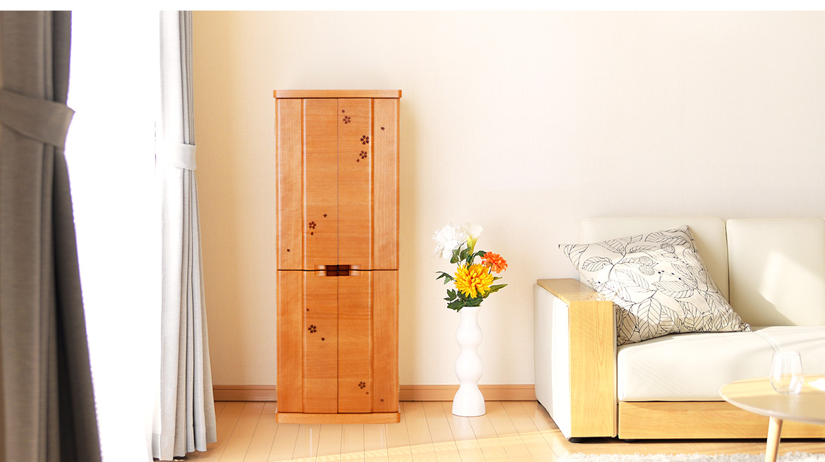 明るい色合いがお部屋に馴染みます