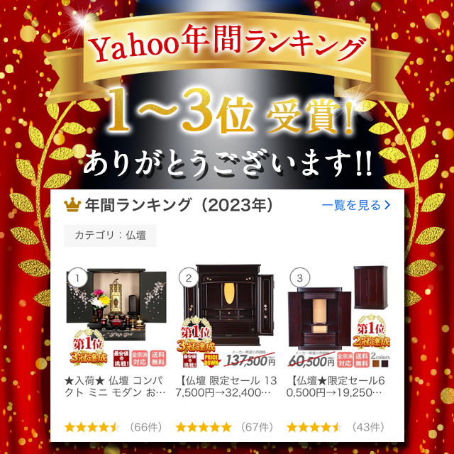 Yahoo!年間ランキング1〜3位受賞！
