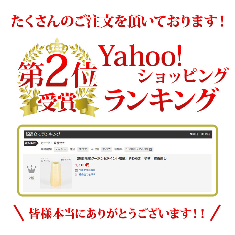 Yahoo!ランキング入賞