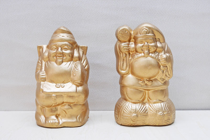 神具 二福神 恵比寿大黒 開運招福 商売繁盛 : 仏壇職人 関工作所