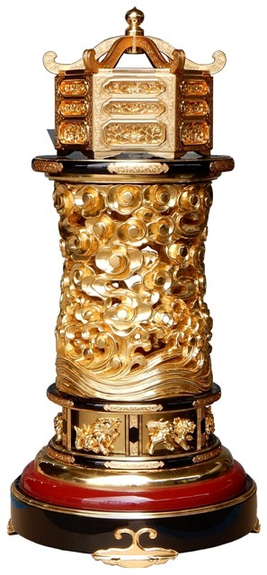 仏具 寺院用 (本願寺派 西) 常香盤 阿弥陀堂型 3尺 : 仏壇職人 関工作