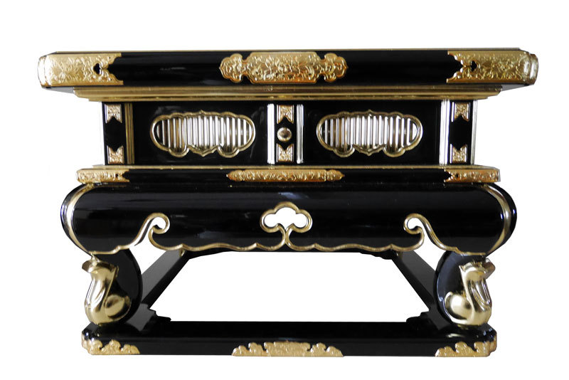 仏具 寺院用 (本願寺派 西) 外陣焼香卓 経机 机 2尺 : 仏壇職人 関工作