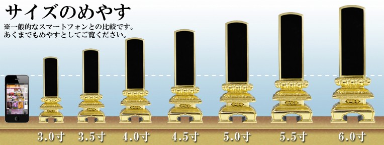 塗り位牌【三方金千倉】