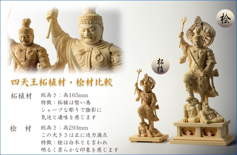 切金タイプ【総柘植製、手彫り仏像：東寺形（立体曼荼羅）人気の守護神 