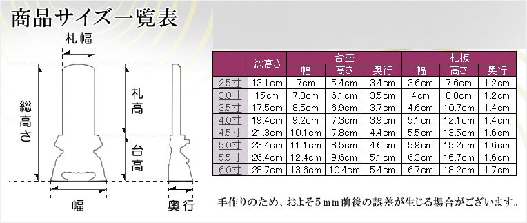 塗り位牌【春日】