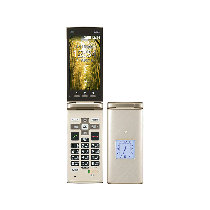 新品未使用 かんたんケータイ KYF36 au版SIMフリー 本体 Sランク 携帯