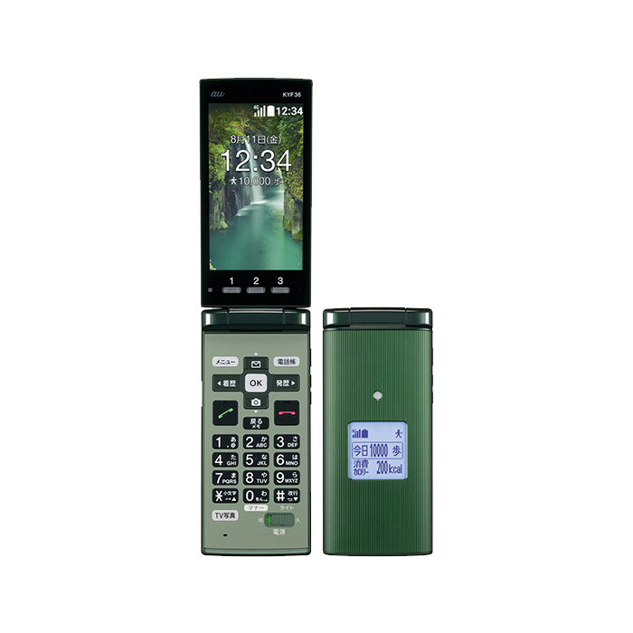新品未使用 かんたんケータイ KYF36 au版SIMフリー 本体 Sランク 携帯