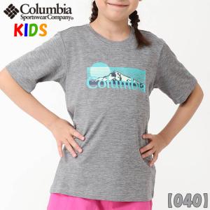 コロンビア キッズ マウントエコー半袖Tシャツ 110-155cm  男の子女の子供用 吸湿速乾機能...