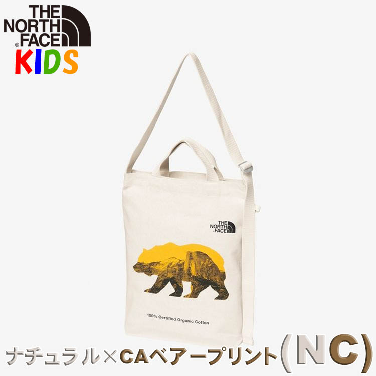 ノースフェイス キッズ トートバッグ 34x28cm North Face オーガニックコットン 男...