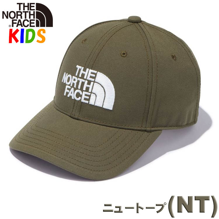 決算セール開催中 ノースフェイス キッズ帽子 TNFロゴキャップ 子供用 キャンプ アウトドア ジュ...