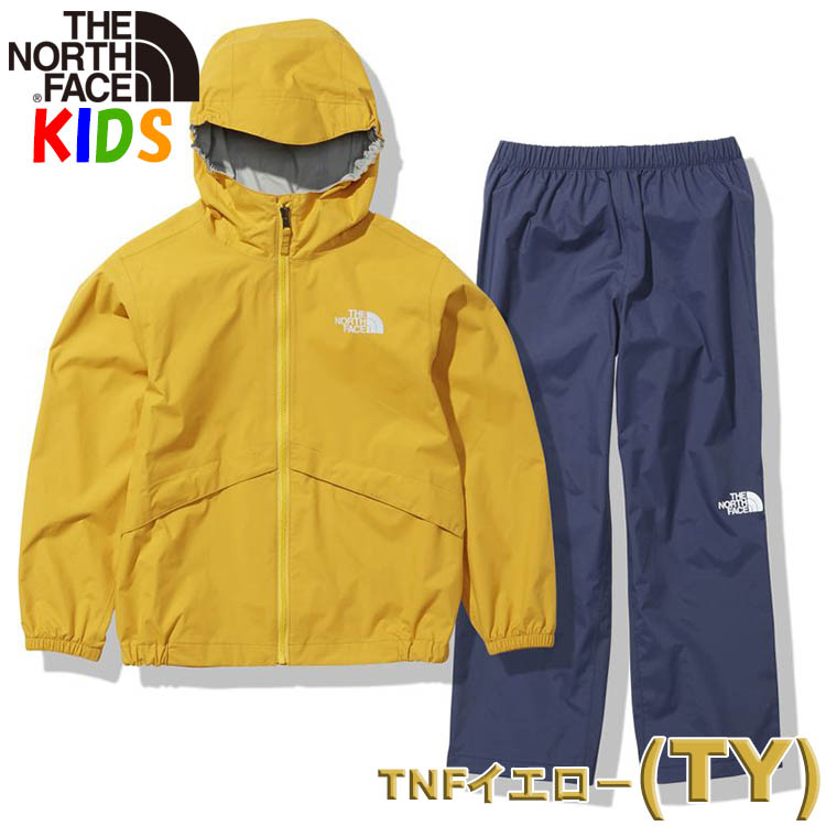 ノースフェイス キッズ 防水ジャケット＆パンツ上下セット レインテックスユリイカNorth Face 雨具 レインジャケット カッパ レインコート  パンツ 登山 キャンプ