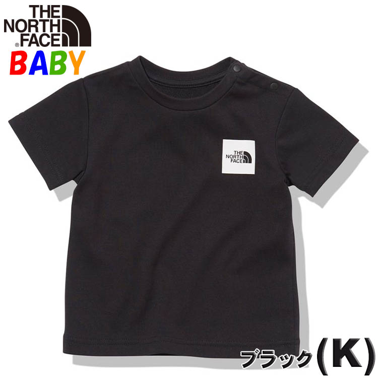 送料込価格ノースフェイス ベビー 半袖Tシャツ スモールスクエアロゴ 80-90cm オーガニックコットン使用 男の子 女の子 アウトドアブランド  おしゃれ North Face