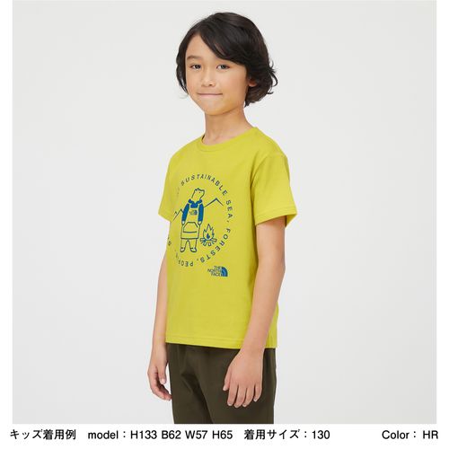 送料込価格 ノースフェイス キッズ 半袖Tシャツ シレトコト（クマ