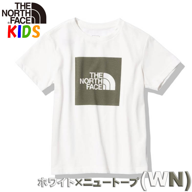 LINE登録で300円クーポン ノースフェイス キッズ 半袖Tシャツ 100-150cm スモールスクエアロゴ 男の子女の子おしゃれアウトドアブランド  North Face