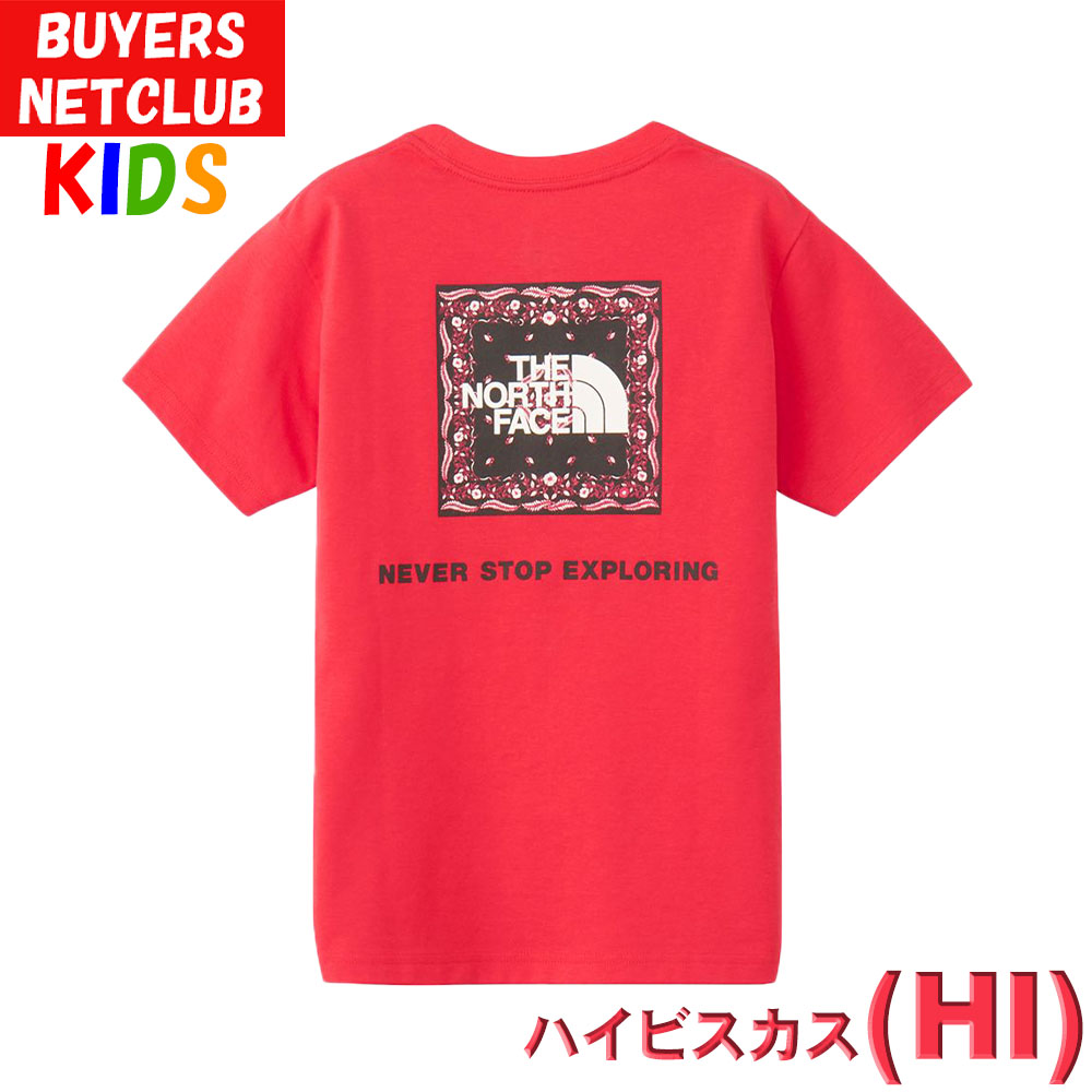 THE NORTH FACE キッズ Tシャツ 160-130cm バンダナスクェアロゴ