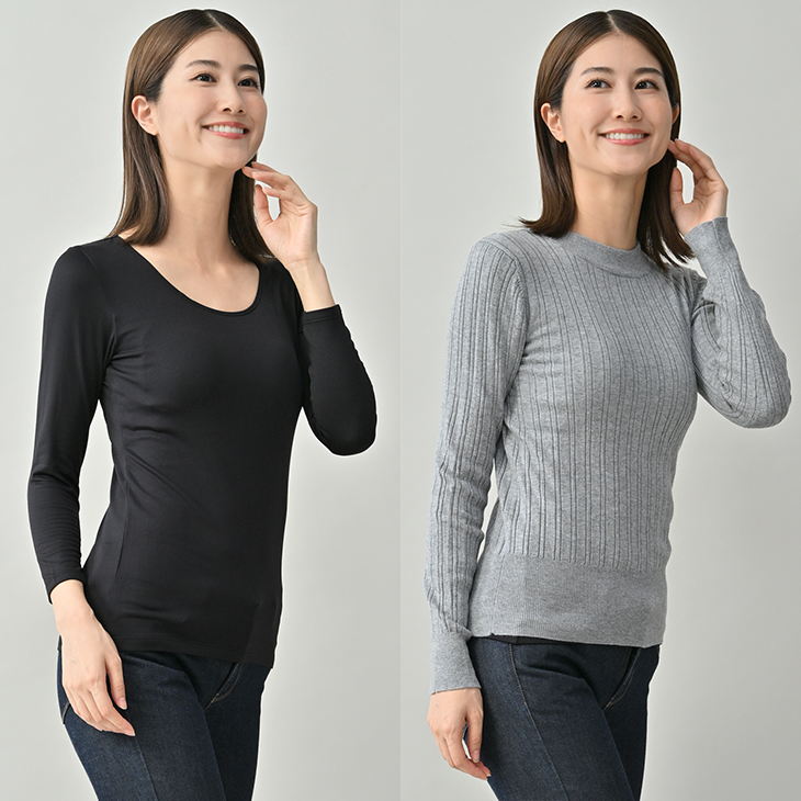 B.V.D カップ付き ブラトップ あったかインナー 瞬暖 裏起毛 シャツ ML