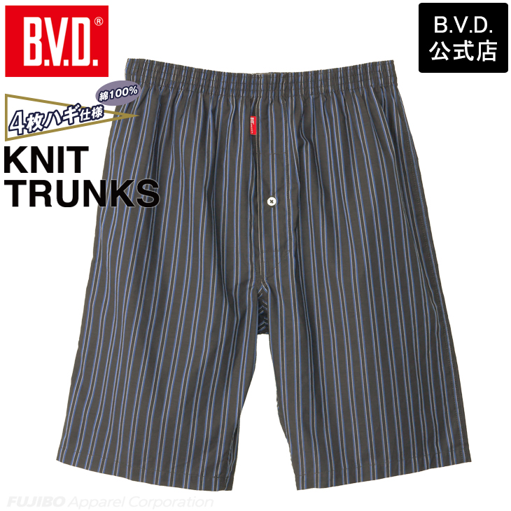 BVD 先染ロングトランクス チェック ストライプ 前開き メンズインナー アンダーウェア 男性 下着 （M/L/LL） gr276 ポイント利用 爆買 | B.V.D | 03
