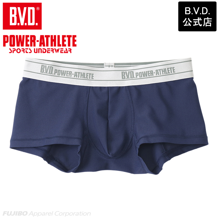 WEB限定 BVD POWER-ATHLETE メッシュ マイクロボクサーパンツ 吸水速乾