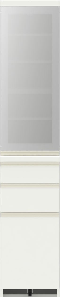 パモウナ 食器棚 幅40cm 奥行50cm 高さ198cm EC 完成品 棚 国産