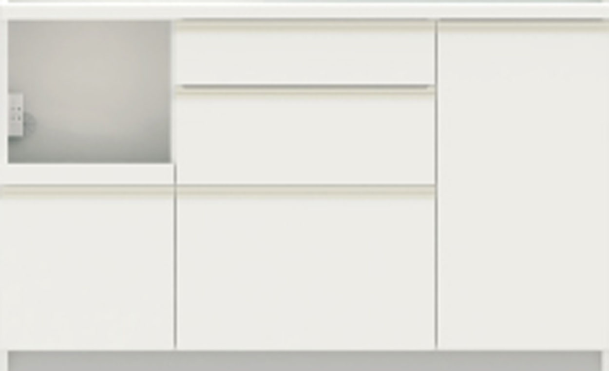 パモウナ カウンター 幅140cm 奥行50cm 高さ85cm EM 下台販売 完成品