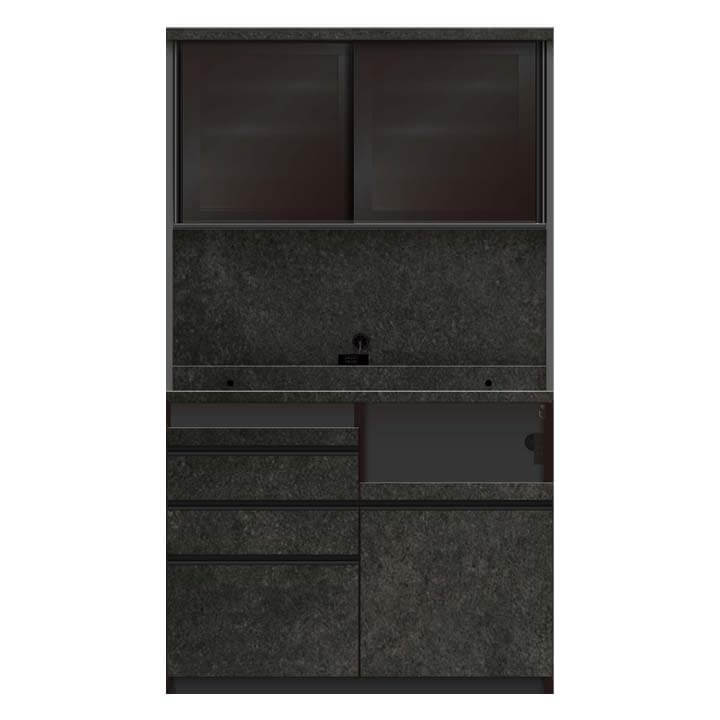 パモウナ 食器棚 幅120cm 奥行45cm 高さ207cm JN 完成品 棚 国産 キッチンボード ダイニングボード カップボード 引き戸 レンジボード レンジ台 送料無料