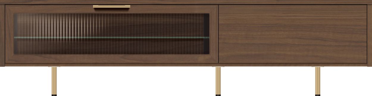 パモウナ テレビボード 幅150cm NW 完成品 テレビ台 ロータイプ