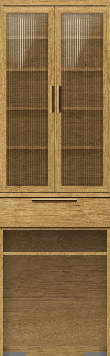パモウナ 食器棚 幅60cm 奥行50cm 高さ194cm NW 完成品 棚 国産 パモウナ 食器棚 幅60cm 奥行50cm 高さ194cm NW 完成品 棚 国産