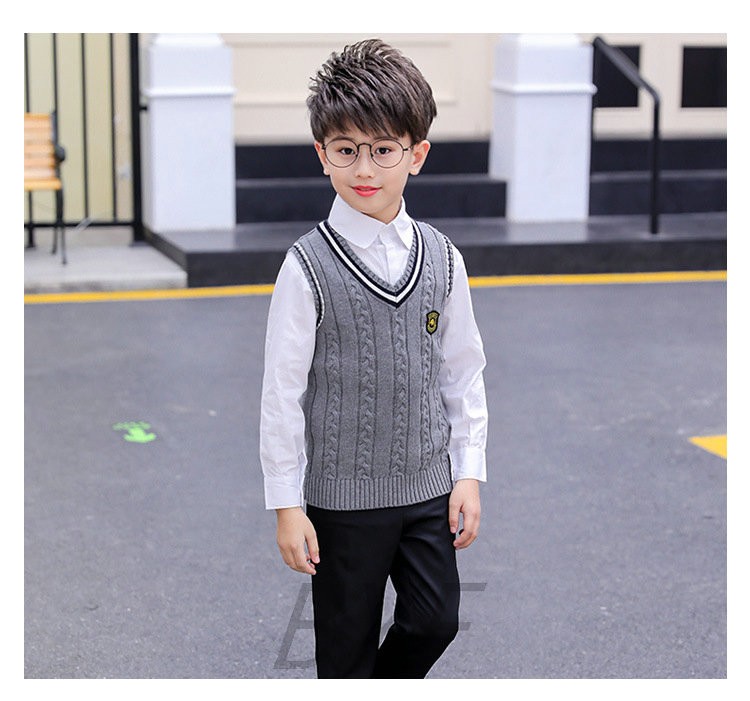フォーマル キッズ子供服 ニットベスト フォーマルベスト Vネック 学生 トップス ジュニア 大人 プルオーバー ケーブル編み 発表会 通学 学園服 Sale 90 Off