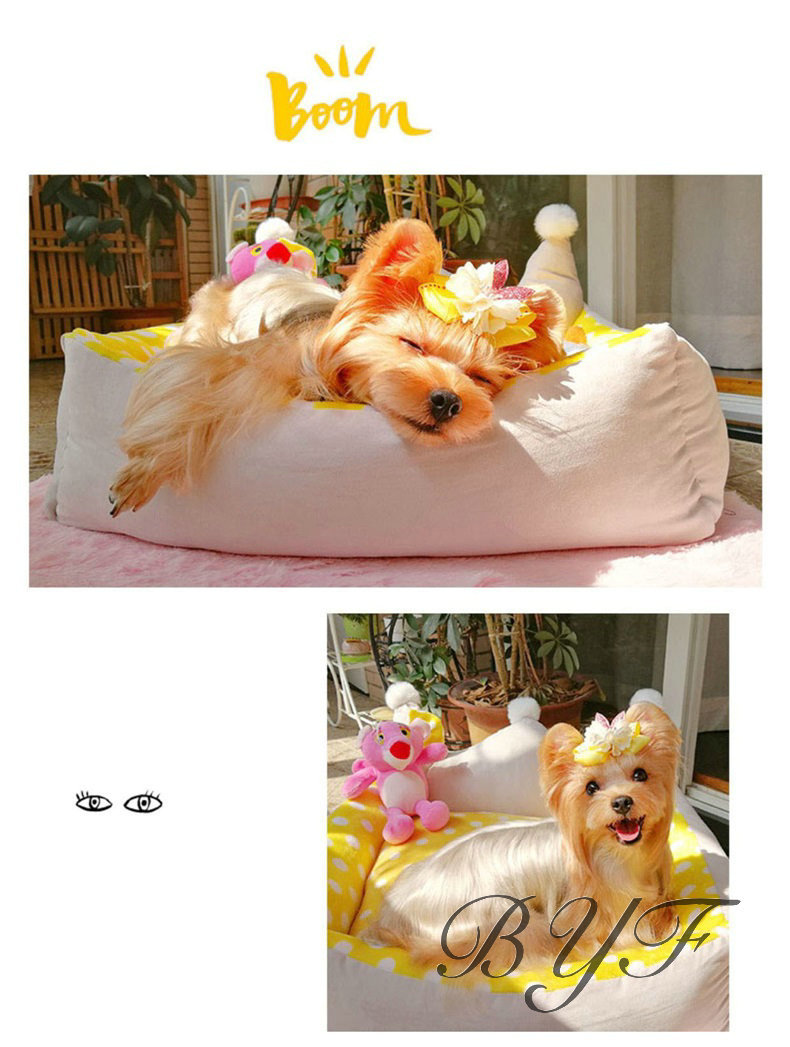 ペットベッド ゴージャス 豪奢 超可愛い おしゃれ ソファベッド角型 小型犬用 猫 ベッド グッズ Off ふわふわ 寝床 プリンセス あったか クッション