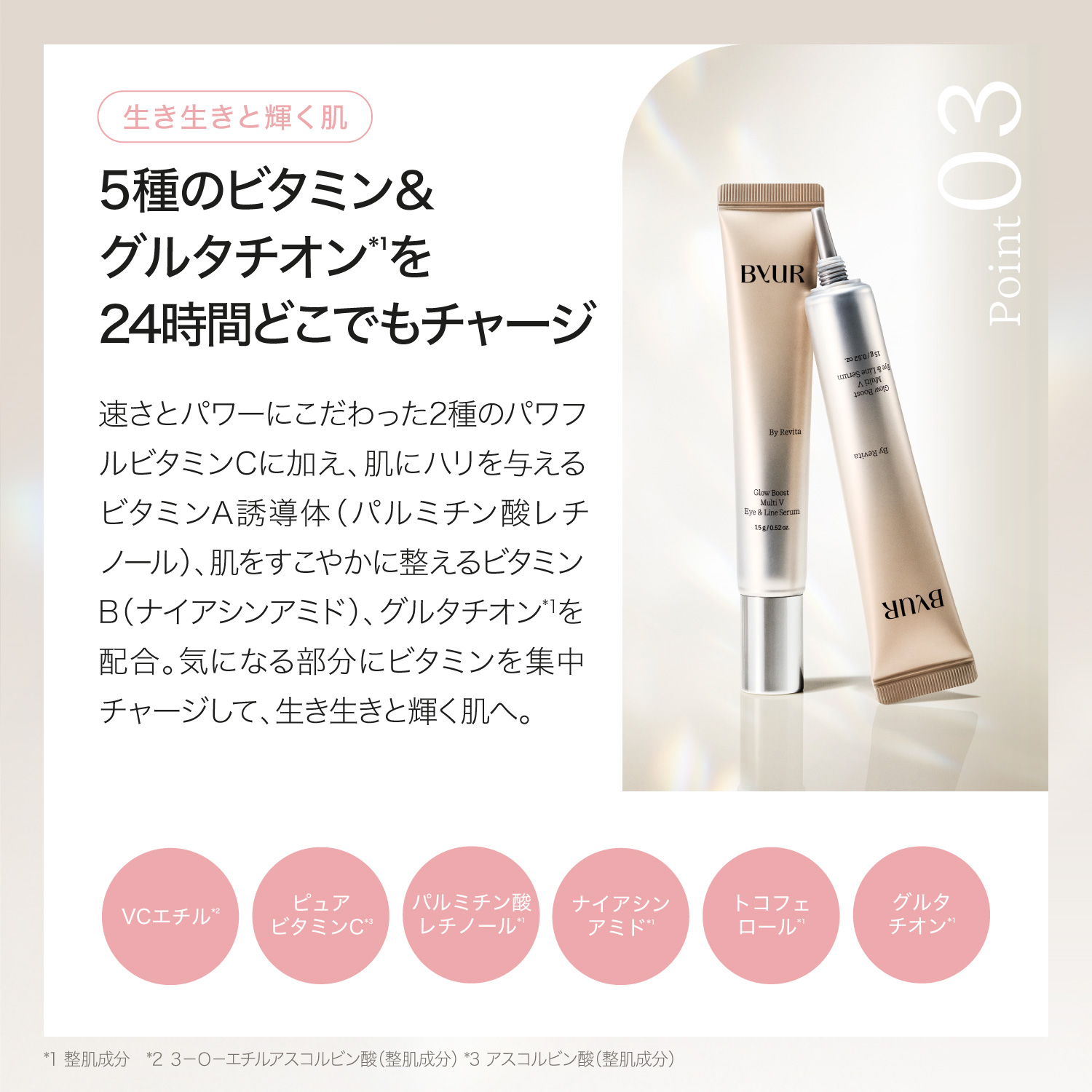 ByUR（バイユア） アイクリーム 韓国 レチノール ビタミンC グロー