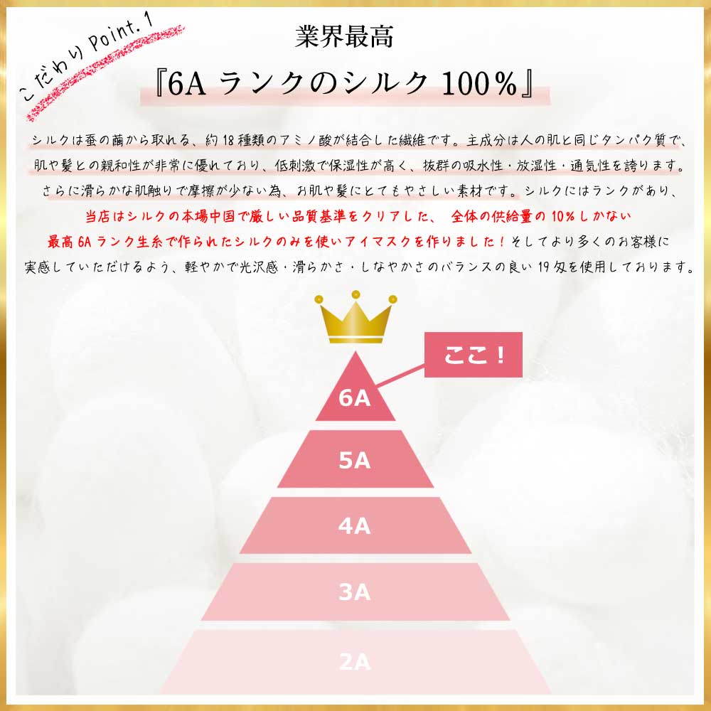 アイマスク シルク100% 快眠グッズ シアバ...の詳細画像4