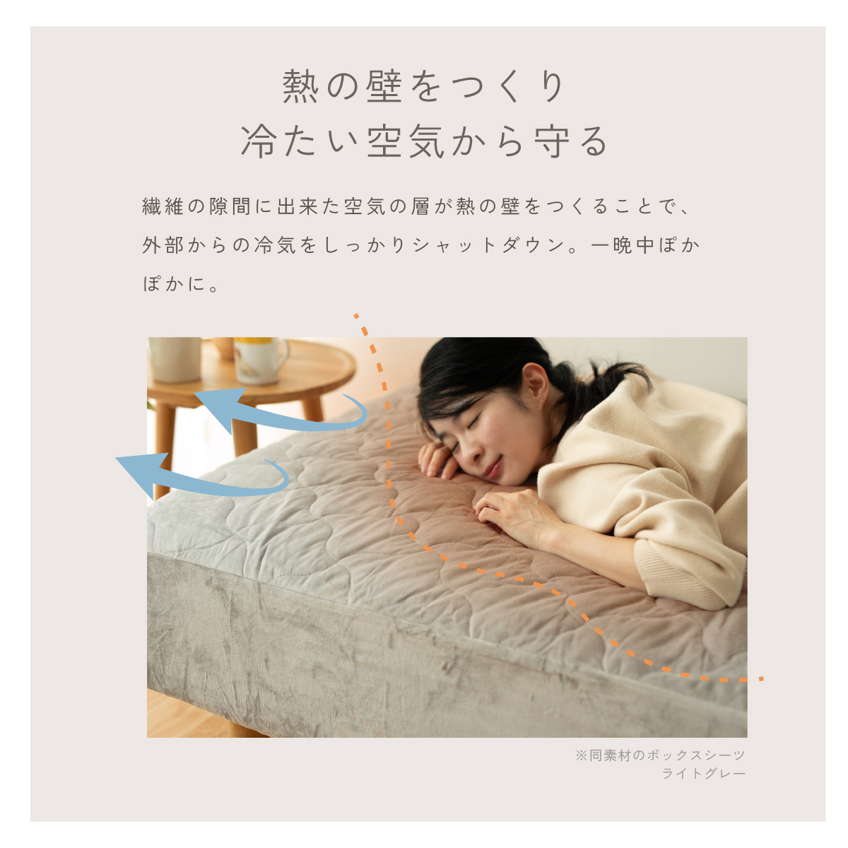 敷きパッド セミダブル 120x200cm 暖かい マイクロフリース メッシュ